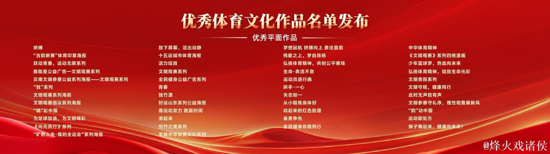 优秀体育文化作品名单发布
